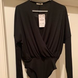 New Zara Black bodysuit